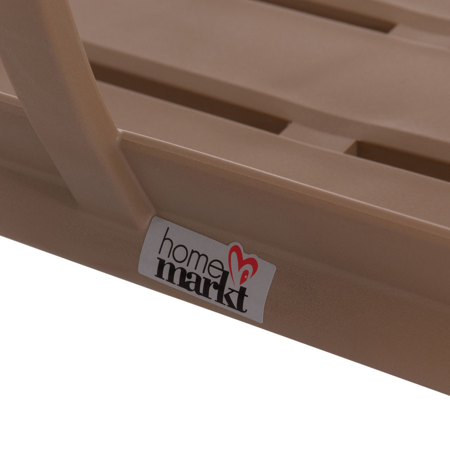 POLYPROPYLENE 2-SEATER BENCH KORVER HM6332.04 CAPPUCCINO 113x65x76Hcm.