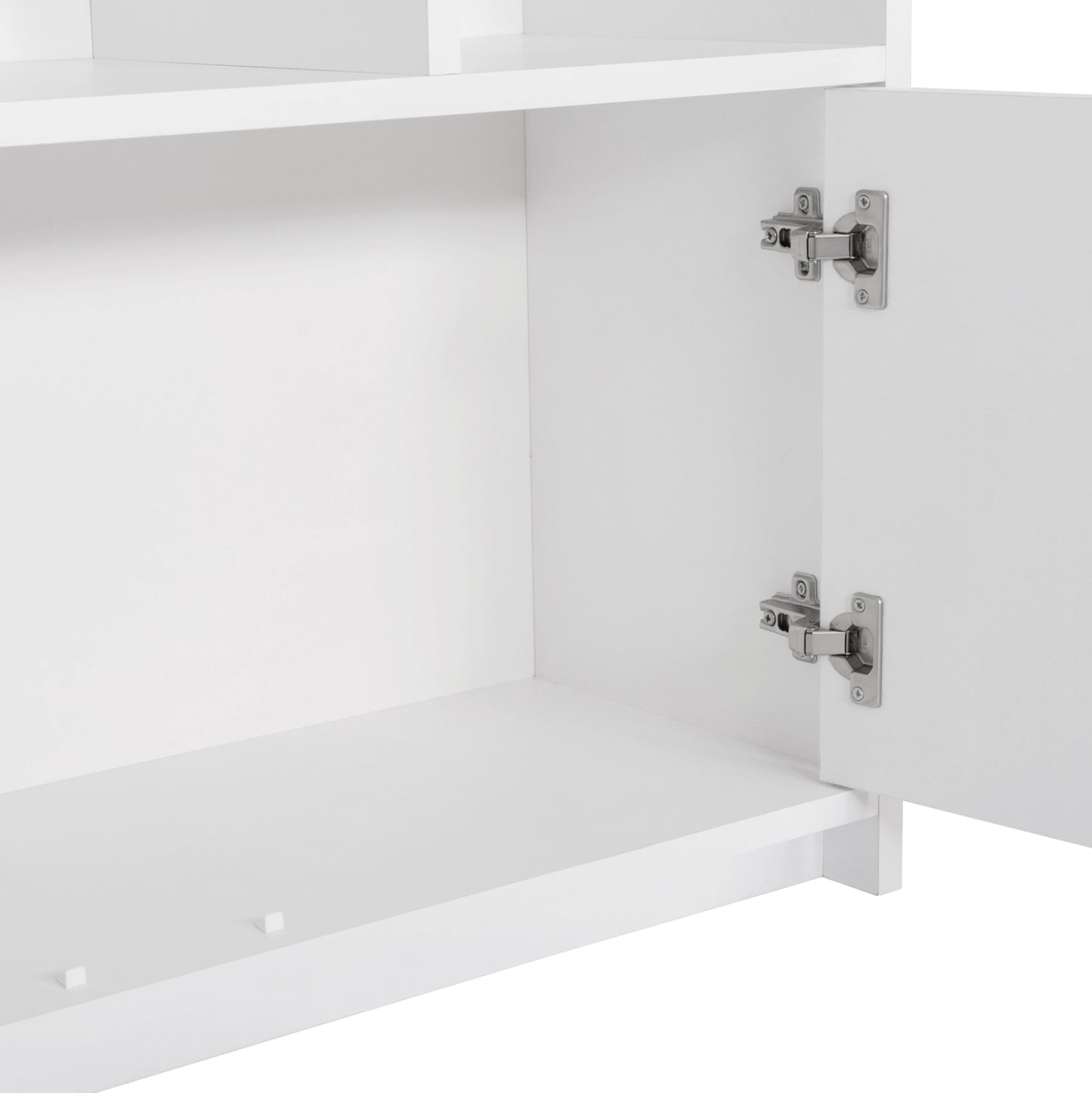 KIDS' BOOKCASE DREY HM18229.01 MELAMINE WHITE 104x30x170Hcm.