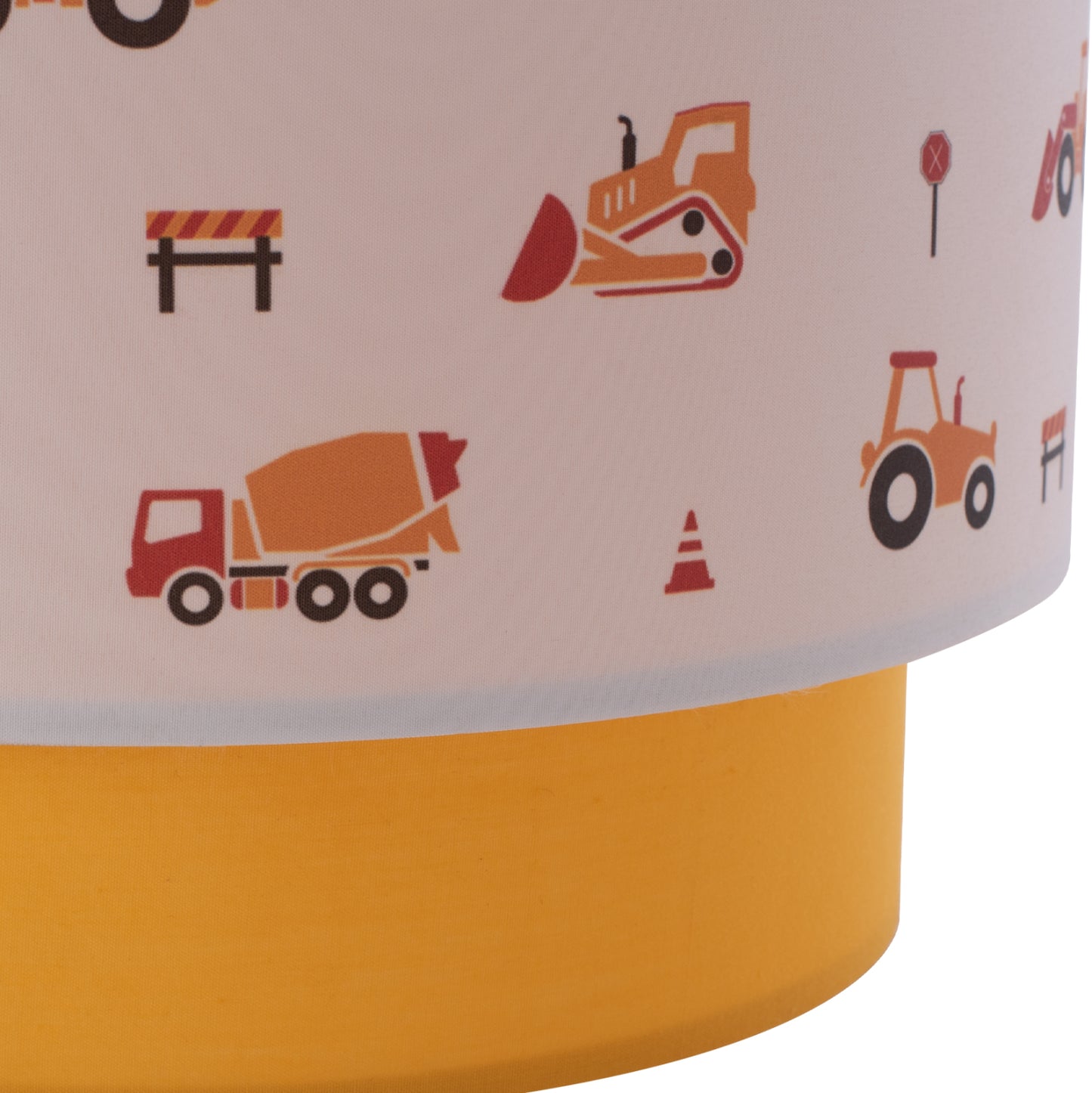 PENDANT CEILING LAMP BALOO HM7572.04 KIDS’ ROOM DOUBLE WHITE-YELLOW WHITE DRUM SHADE
