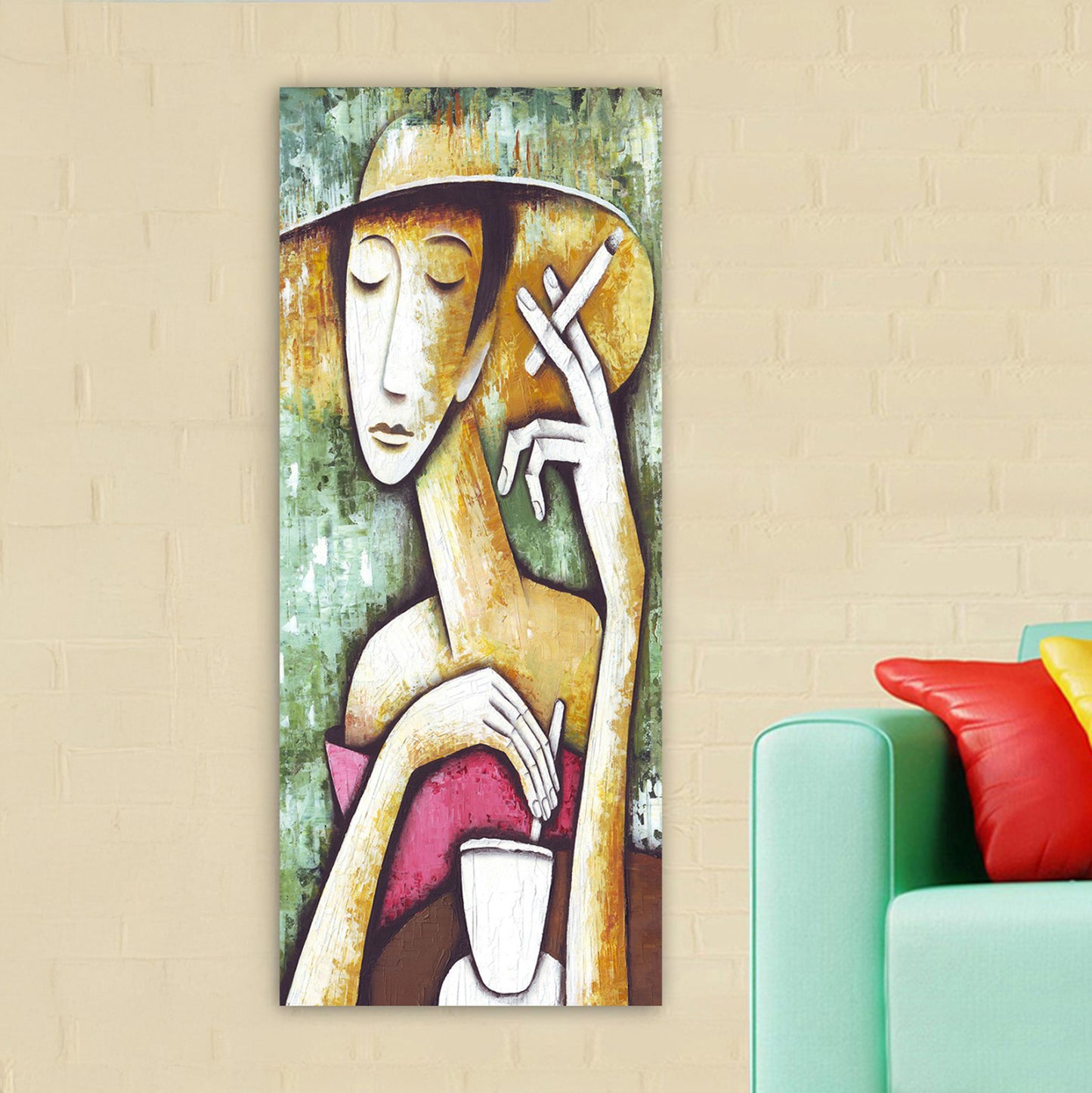 WALL PAINTING SERIES GOBI HM4797 PRINTED CANVAS 50x3(thickness)x120Hcm.