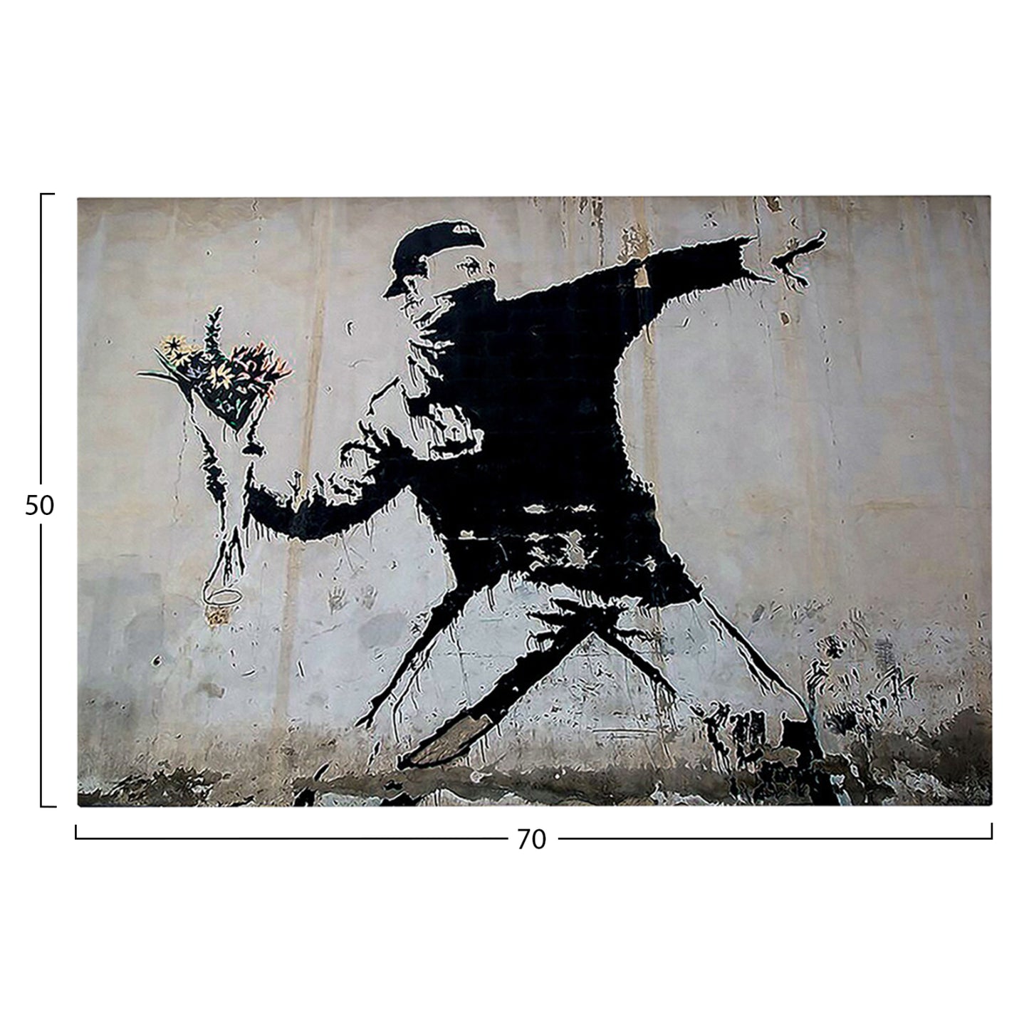 WALL PAINTING SERIES GOBI HM4817 PRINTED CANVAS 70x3(thickness)x50Hcm.