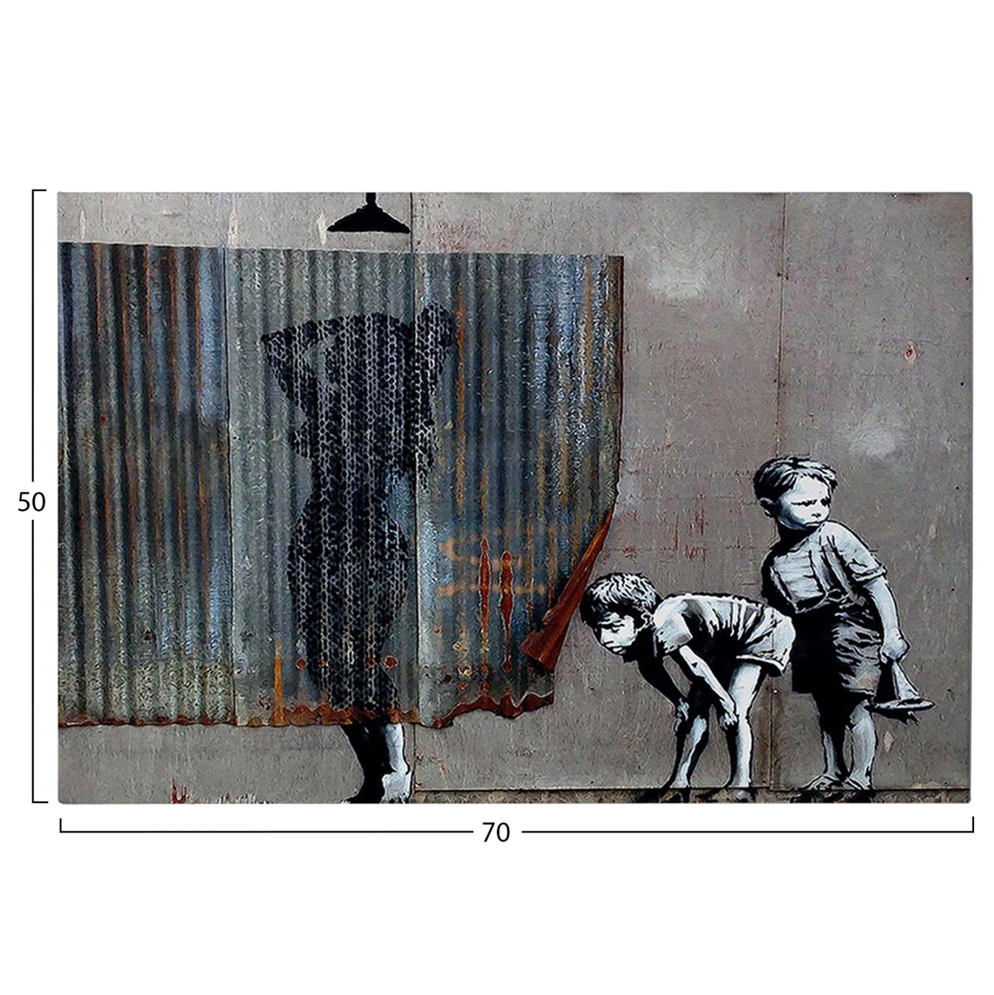 WALL PAINTING SERIES GOBI HM4821 PRINTED CANVAS 70x3(thickness)x50Hcm.