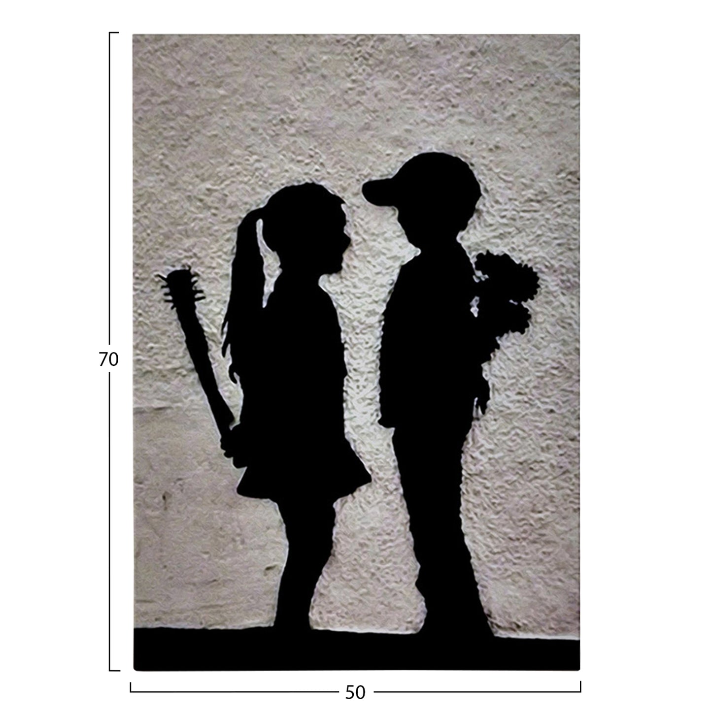 WALL PAINTING SERIES GOBI HM4822 PRINTED CANVAS 50x3(thickness)x70Hcm.