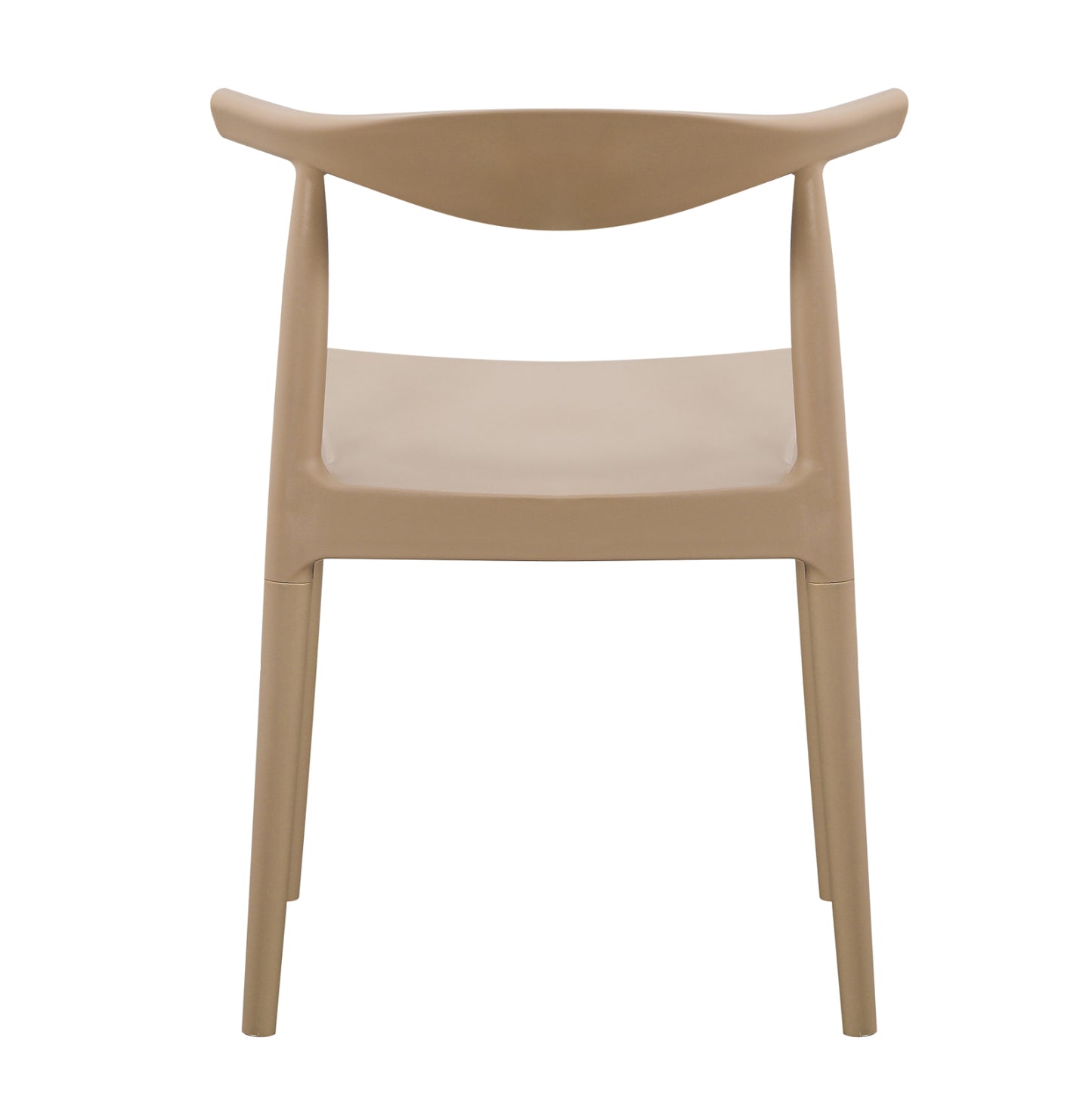 OUTDOOR DINING CHAIR ALOR HM6624.04 POLYPROPYLENE IN CAPPUCCINO 47x55x74.5Hcm.