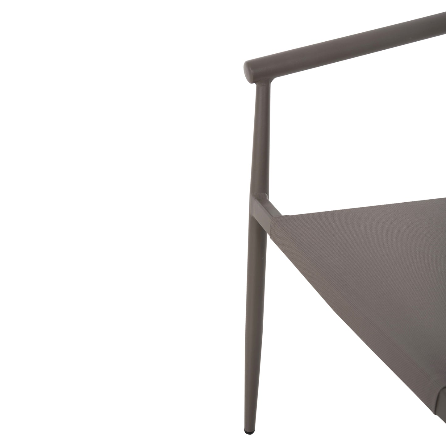 ARMCHAIR SERLY HM6052.04 CHAMPAGNE ALUMINUM-CHAMPAGNE TEXTILENE 56x61x74,5Hcm.
