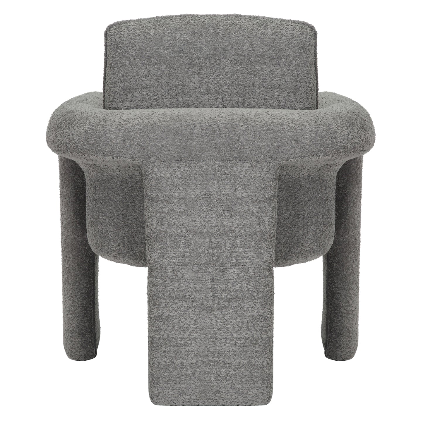 ARMCHAIR CRUSHER HM9681.01 GREY BOUCLE FABRIC-METAL FRAME 82x78x87Hcm.
