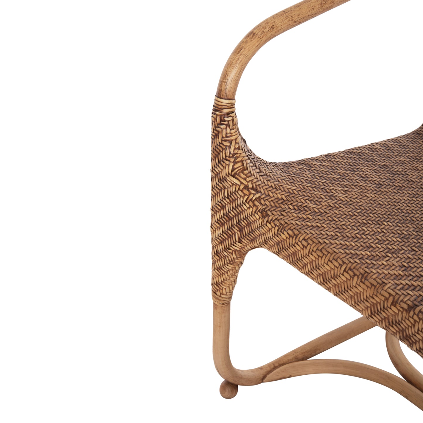 ARMCHAIR RELIK HM9955.02 NATURAL RATTAN-WALNUT COLOR 60x57x79Hcm.