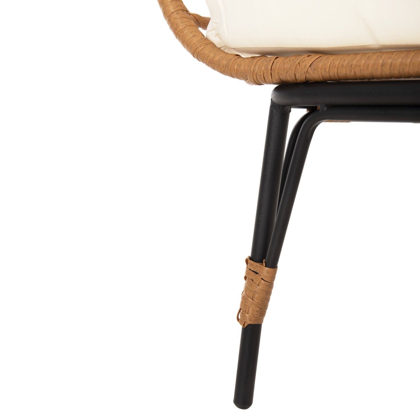 ARMCHAIR FOR TWO NEST TYPE RATTAN MIAMI HM5870.11 132.5x90x154H cm.