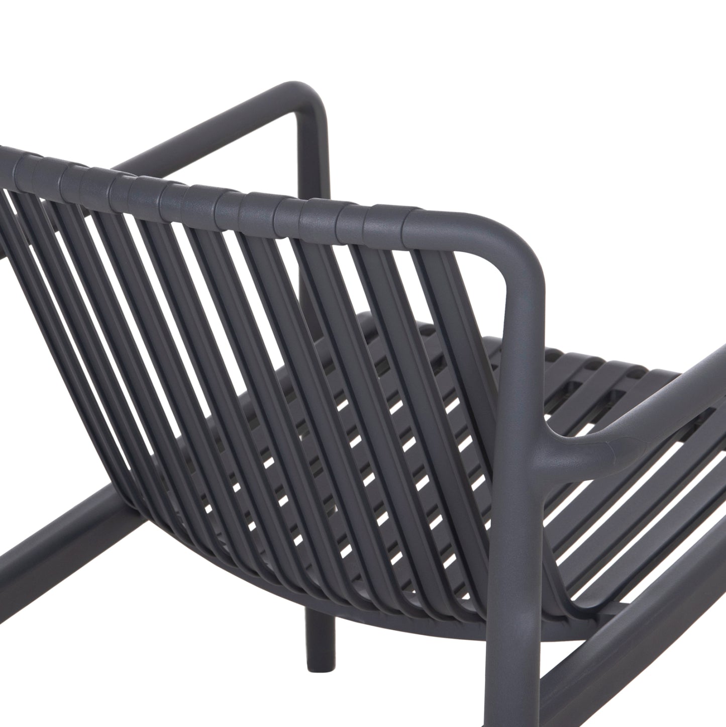 OUTDOOR LOUNGE ARMCHAIR MALEN HM6626.03 GREY POLYPROPYLENE 67x75x75Hcm