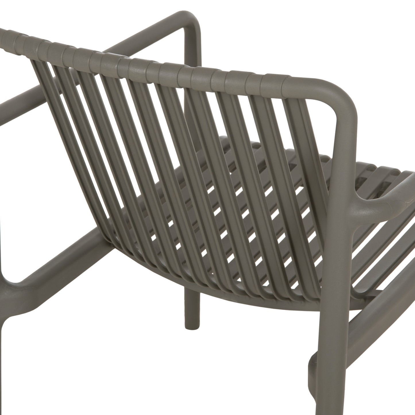 OUTDOOR LOUNGE ARMCHAIR MALEN HM6626.05 OLIVE GREEN POLYPROPYLENE 67x75x75Hcm