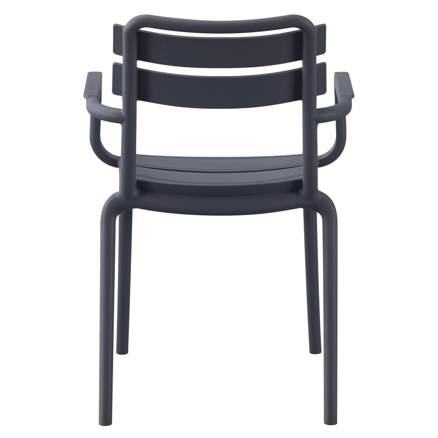 POLYPROPYLENE ARMCHAIR PHILLY HM6123.03 GREY 58.5x49x83.5Hcm.
