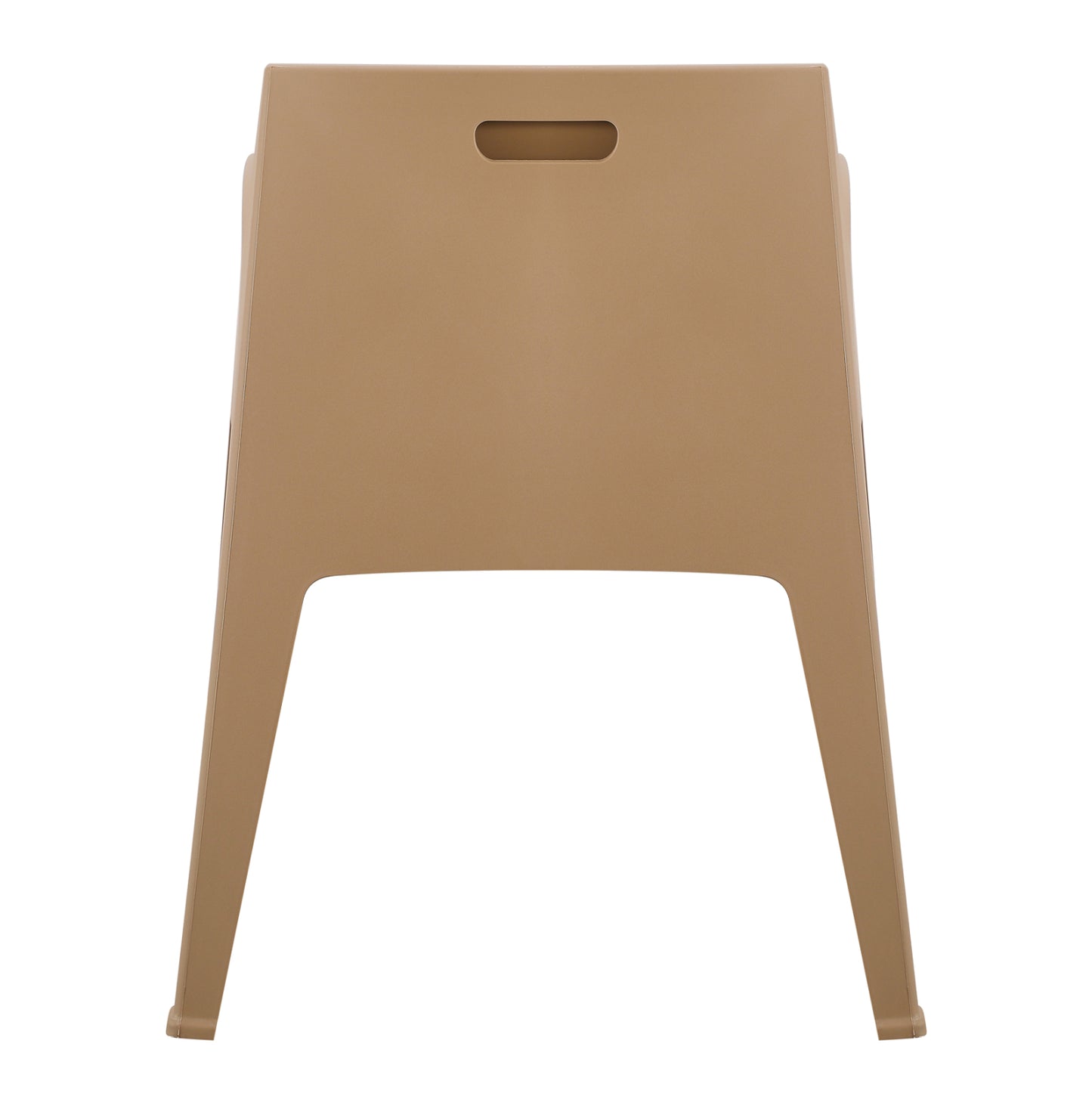 POLYPROPYLENE ARMCHAIR SLEEK HM6370.03 CAPPUCCINO 68x63x82.5Hcm.