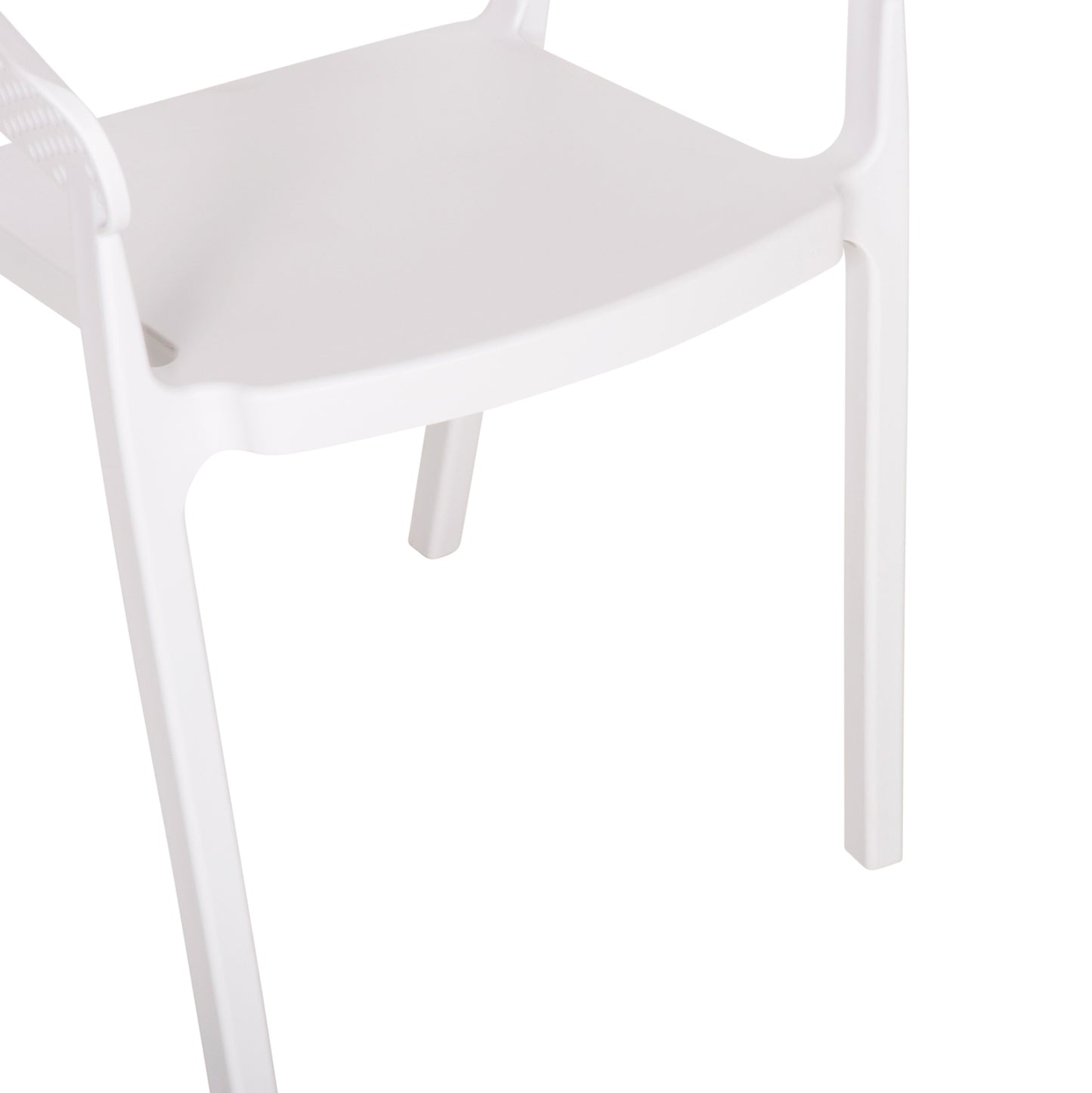 ARMCHAIR POLYPROPYLENE PERFOE HM5941.01 IN WHITE 56x50x73Hcm.