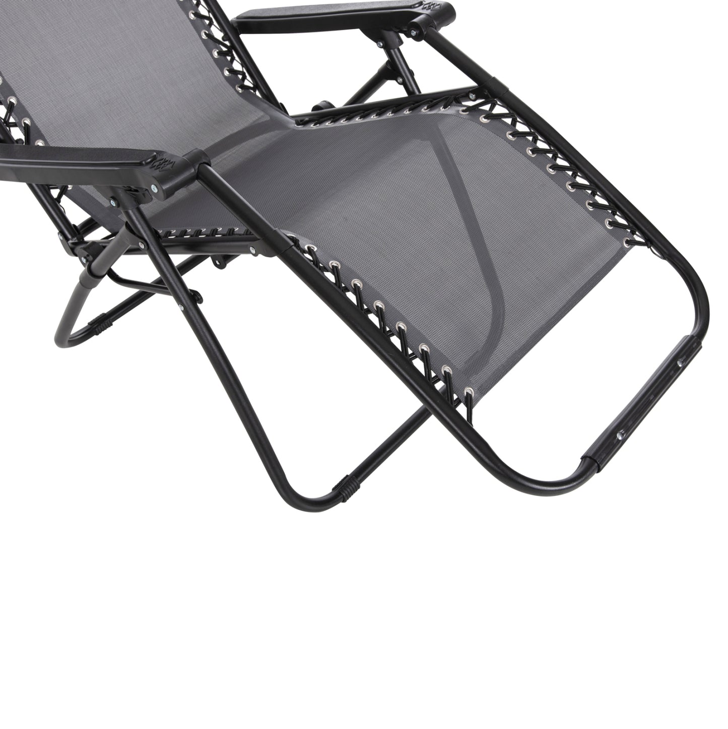 ARMCHAIR RELAX COMPANION HM5095.11 GREY TEXTILENE-BLACK METAL 67x145x110Hcm.