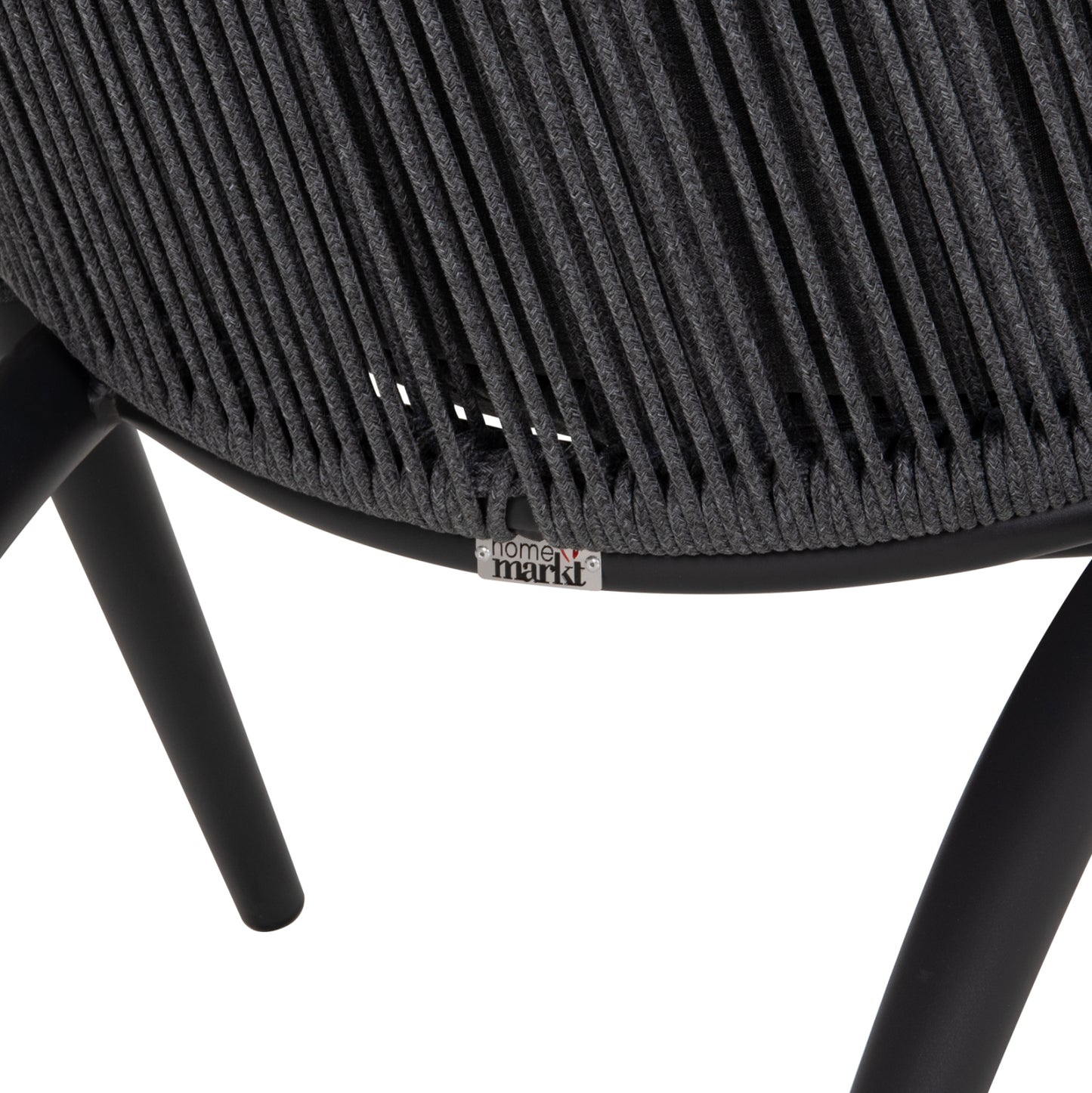 LOUNGER RELAX REMUS HM6642.01 ALUMINUM IN CHARCOAL--OLEFIN ROPE IN CHARCOAL 63x87x94Hcm.