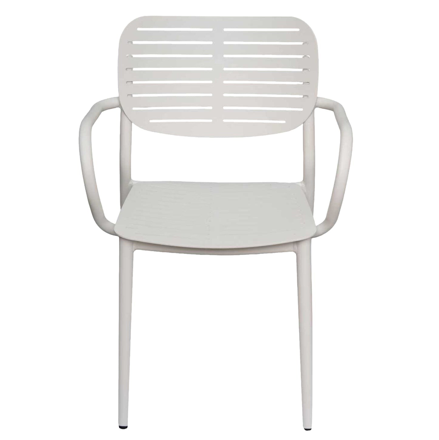 DINING CHAIR HILLIARD HM6644.02 ALUMINUM IN WHITE COLOR 56x58x80Hcm.