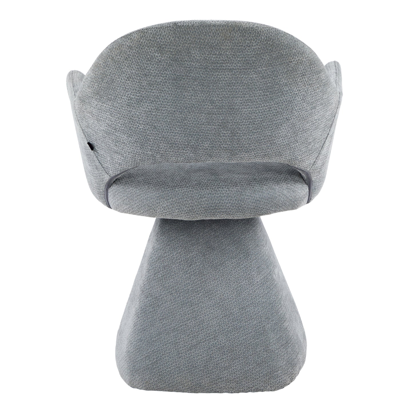 SWIVEL DINING CHAIR SIMA HM18360.01 LINEN FABRIC IN GREY 64x61x84.5Hcm