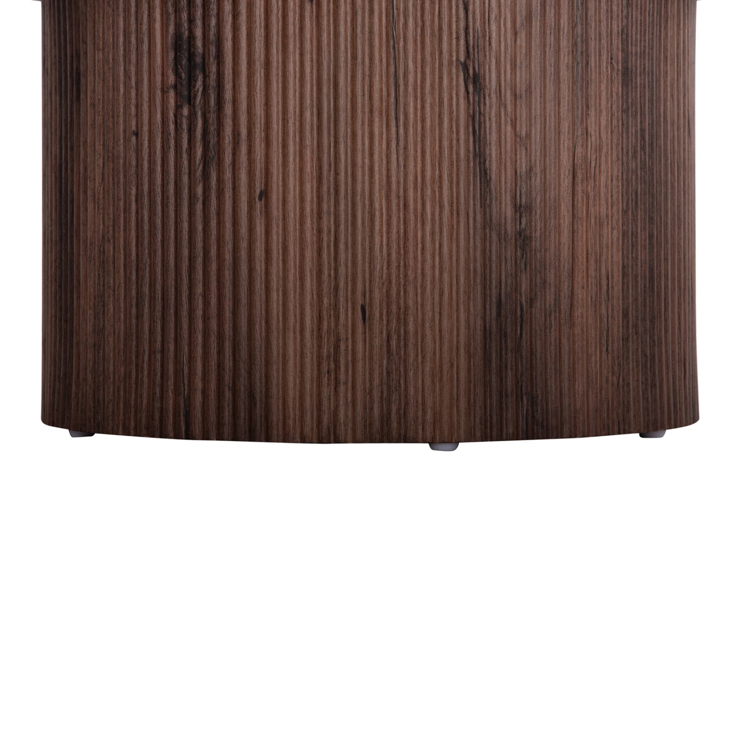 COFFEE TABLES 2PCS SET MARGON HM21084 MDF IN DARK BROWN COLOR Φ80cm & Φ45cm