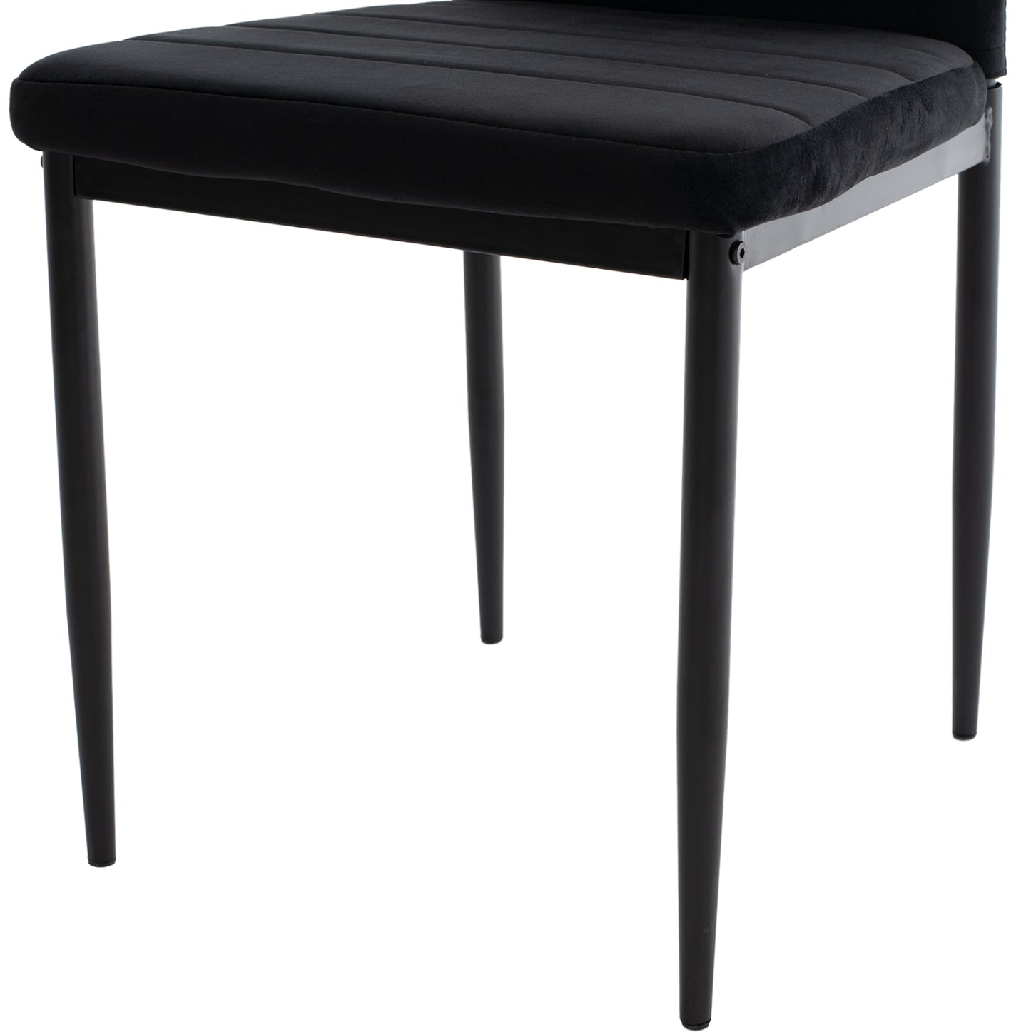 DINING SET 5PCS RAVEN HM21224.02 CERAMIC TOP BLACK MARBLE--BLACK VELVET