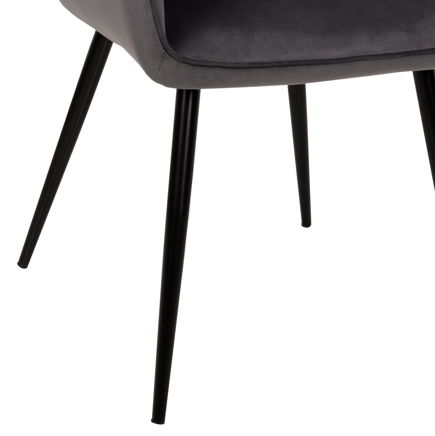 DINING SET 7PCS RAVEN HM21070.03 CERAMIC TOP--4 CHAIRS & 2 ARMCHAIRS GREY