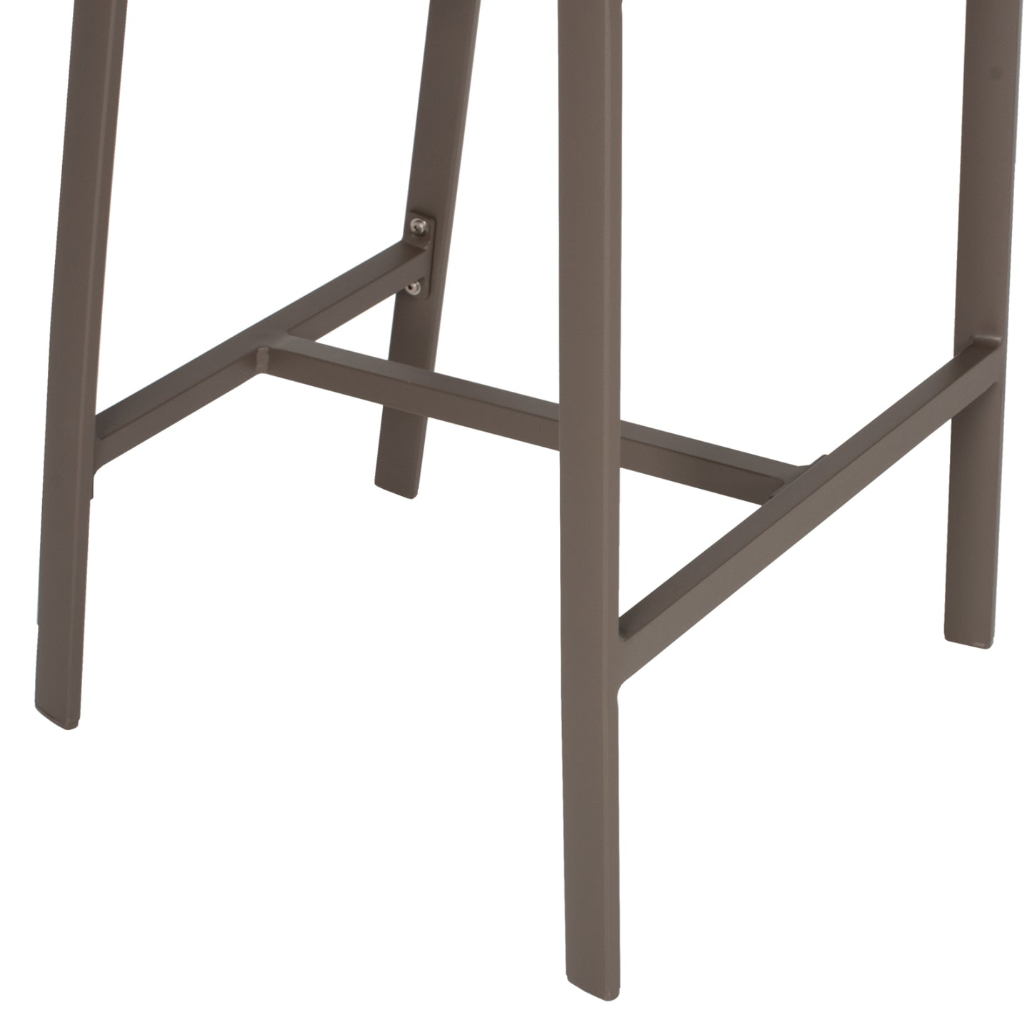 BAR STOOL ALUMINUM WITH ARMS CHAMPAGNE-COLORED TEXTLINE PE RATTAN 56x58x105Hcm.HM5892.23