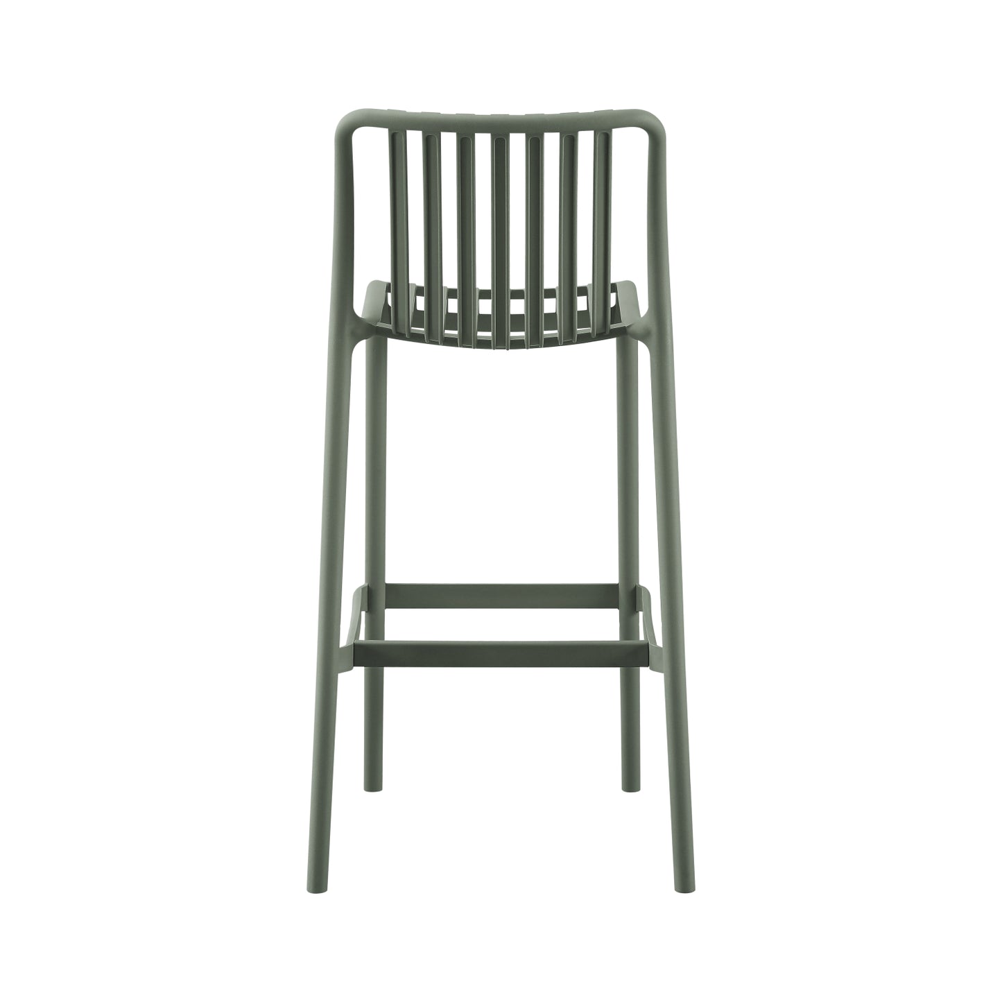 BAR STOOL POLYPROPYLENE CONVEE HM6098.07 DARK OLIVE 38,5x49,5x102Hcm.