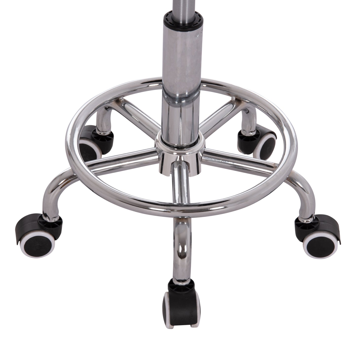 OFFICE DESIGNER'S SWIVEL STOOL IRIS HM211.21 BLACK PU 34x43x86.5Hcm.