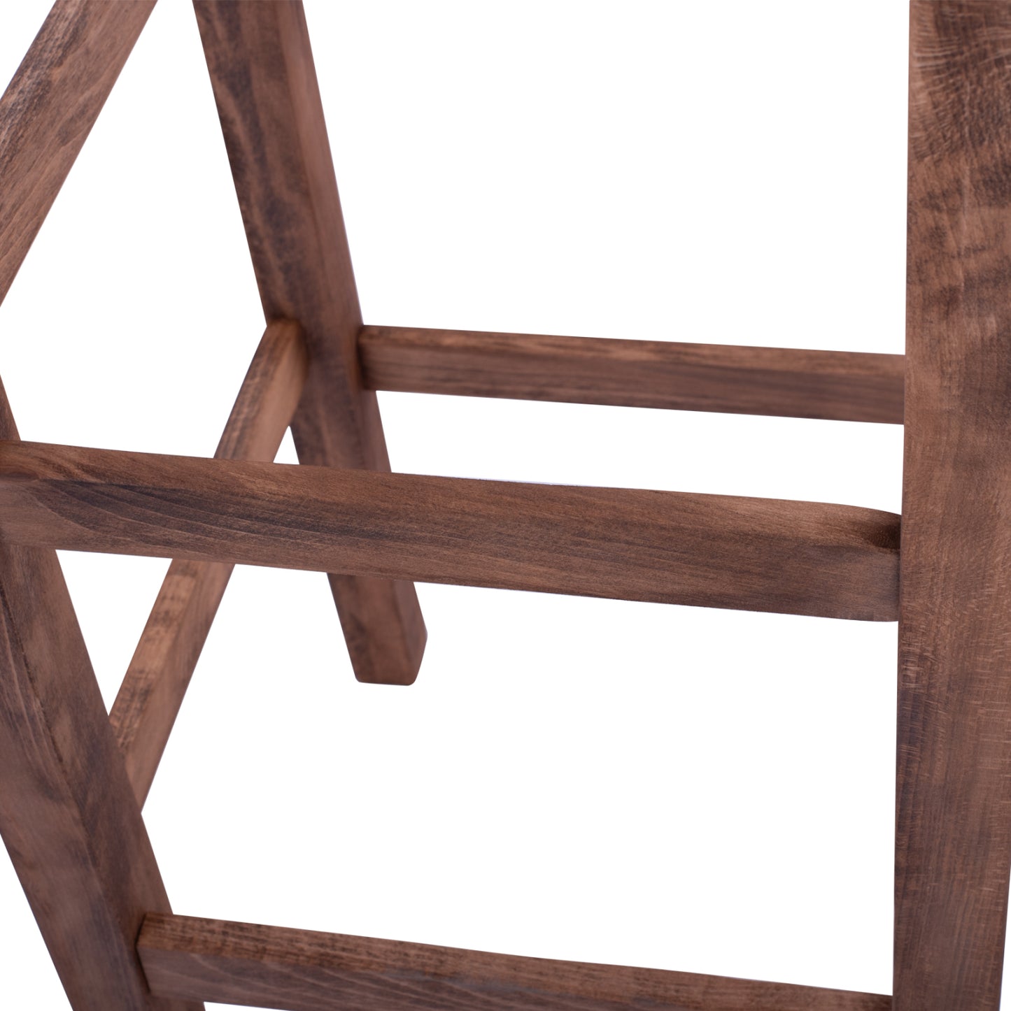 WOODEN STOOL WITHOUT BACK IN WALNUT HM5583.01