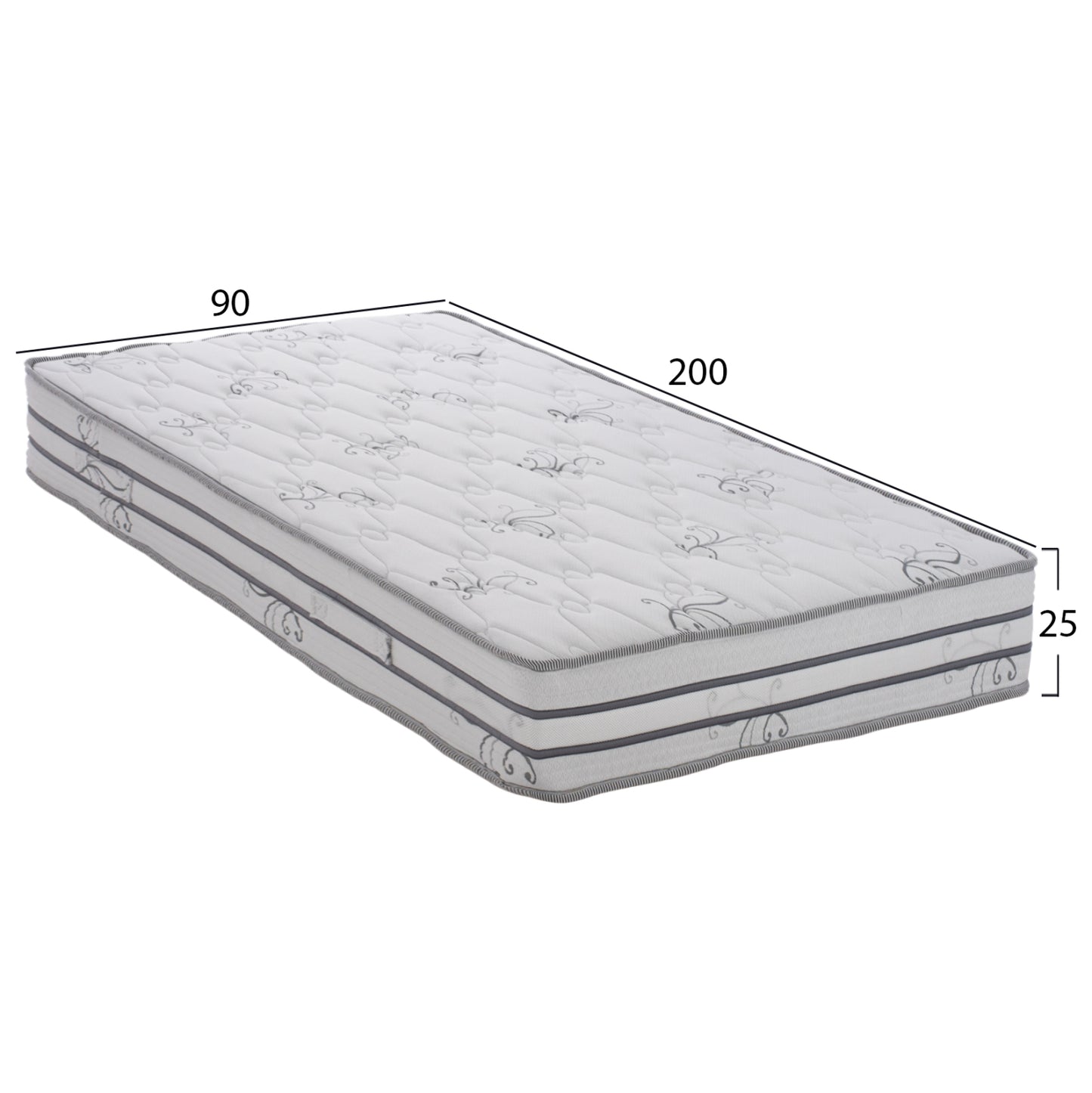 MATTRESS DREAMTOPIA SERIES ANDRIANA 90X200x24H-- FB9658.90-200