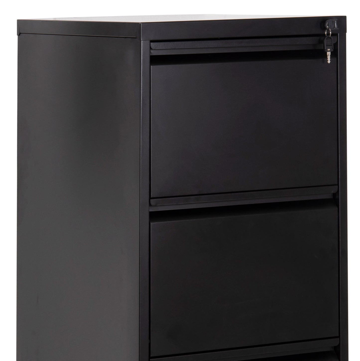 OFFICE FILING CABINET (4) SIDER HM6637.01 BLACK METAL 45.5x62x134Hcm.
