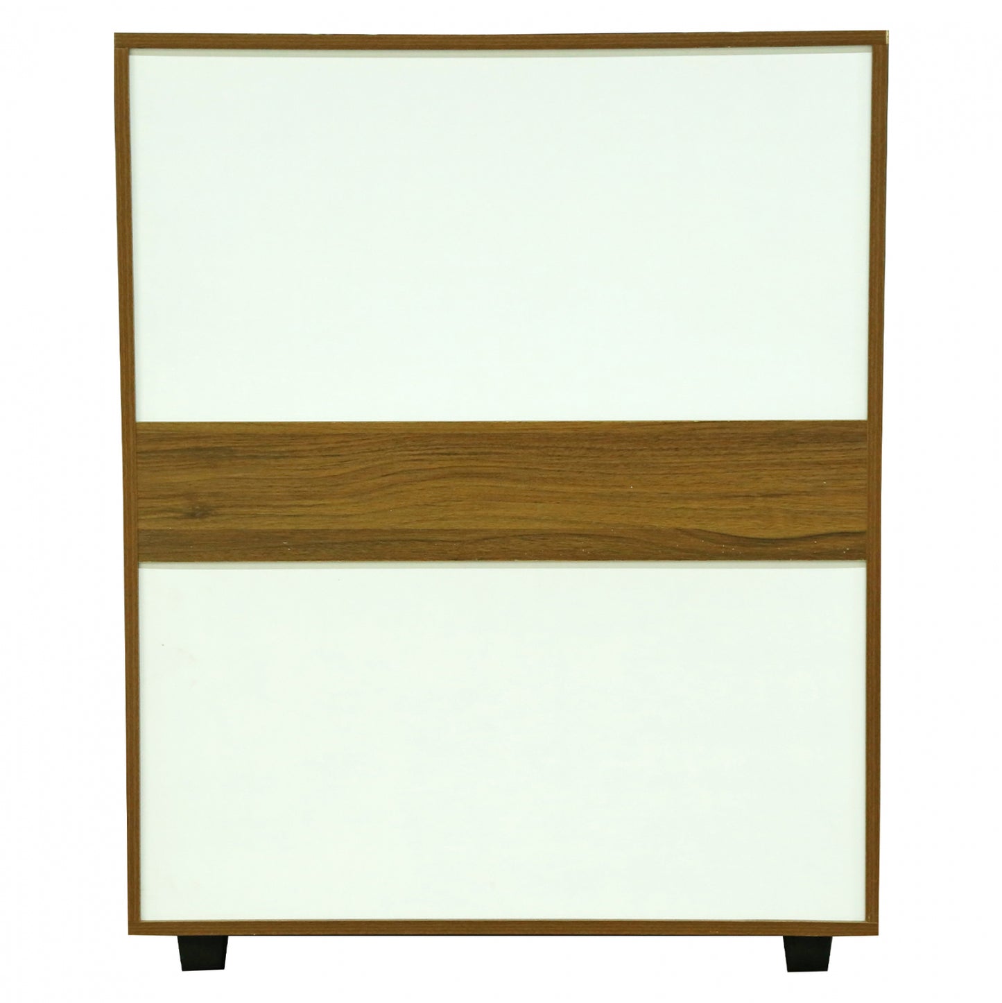 MELAMINE DRESSER THORG HM8995.02 WITH 5 WALNUT-COLORED DRAWERS 80Χ40Χ100H cm.