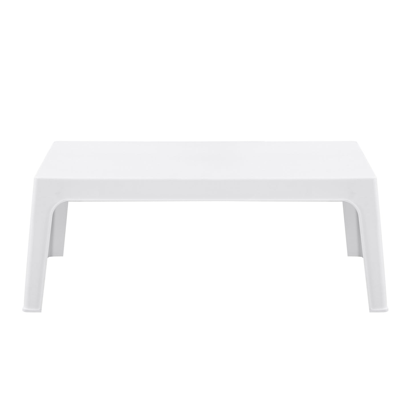 RECTANGULAR COFFEE TABLE SLEEK HM6367.01 POLYPROPYLENE IN WHITE 105x64x40Hcm.
