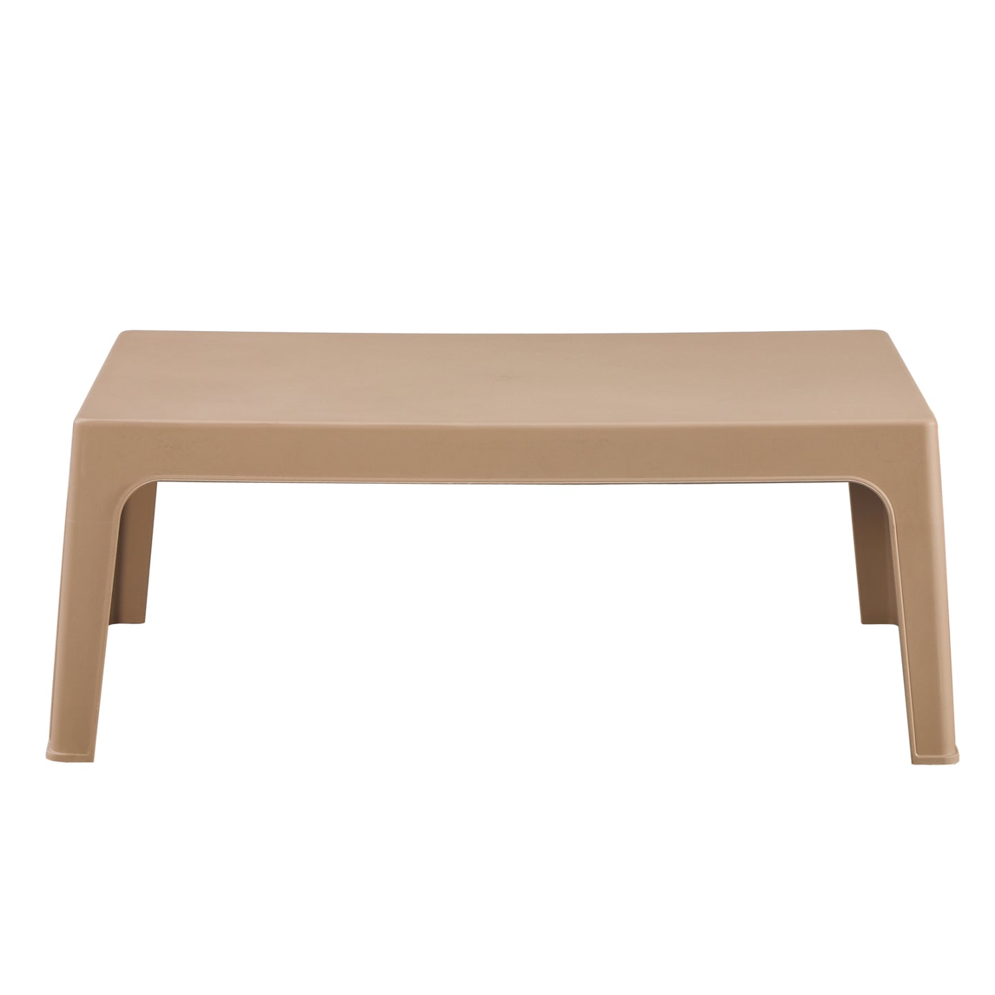 RECTANGULAR COFFEE TABLE SLEEK HM6367.03 POLYPROPYLENE IN CAPPUCCINO 105x64x40Hcm.