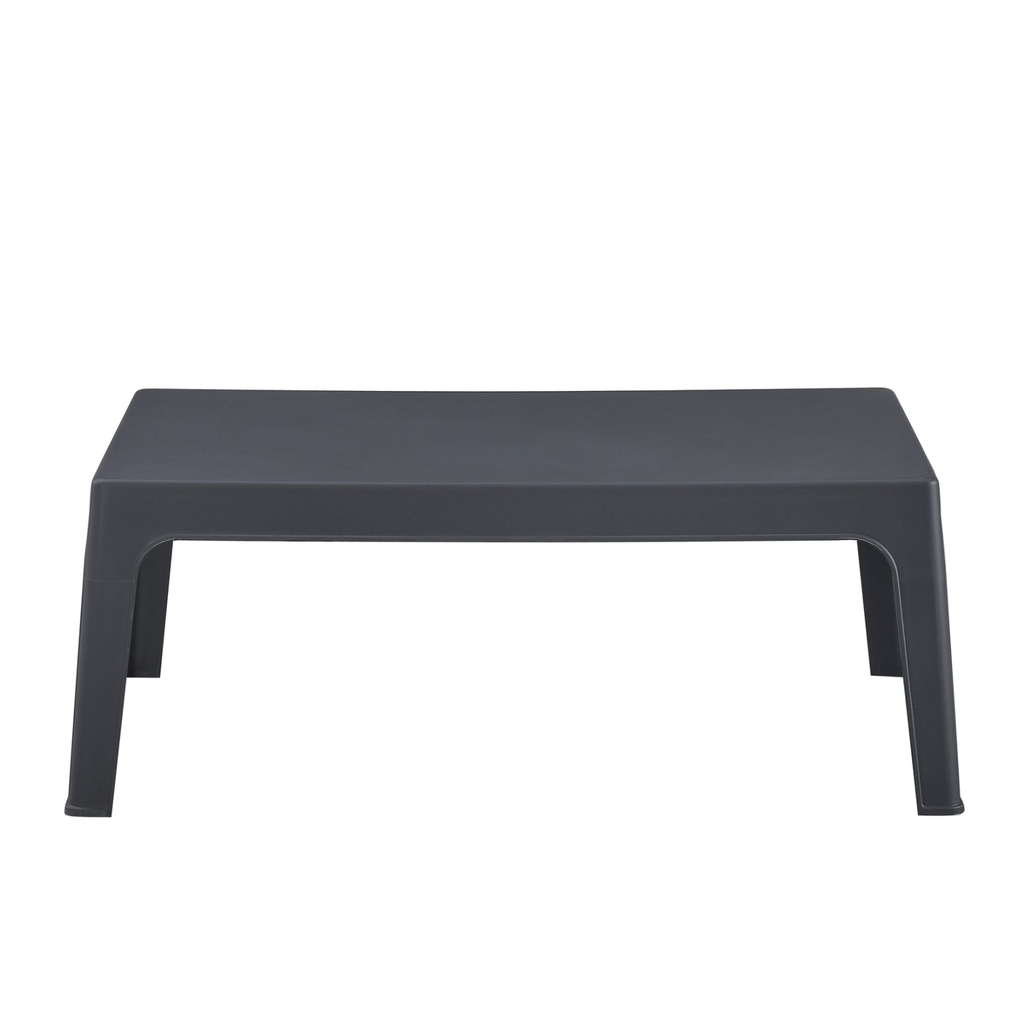 RECTANGULAR COFFEE TABLE SLEEK HM6367.10 POLYPROPYLENE IN DARK GREY 105x64x40Hcm.