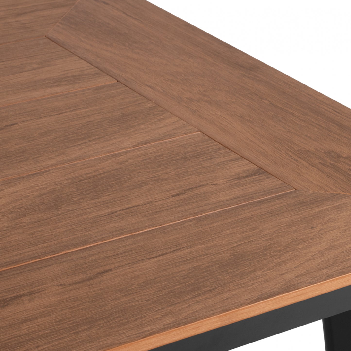 ALUMINUM DINING TABLE SQUARE TABER HM5563.02 DARK GREY WITH POLYWOOD TOP 80x80x73Hcm.