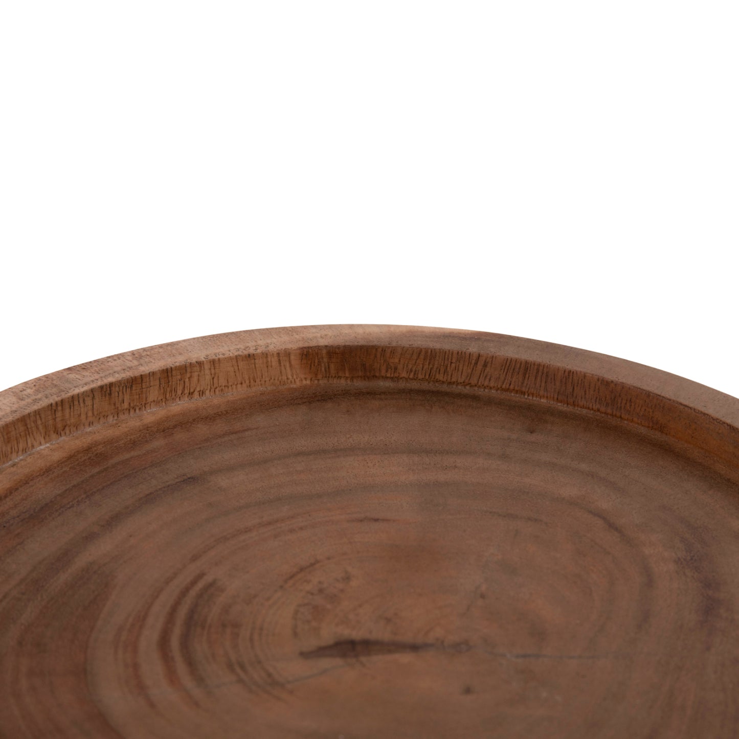 SIDE TABLE LOKI HM9899.11 SOLID SUAR WOOD IN NATURAL Φ30x50Hcm.