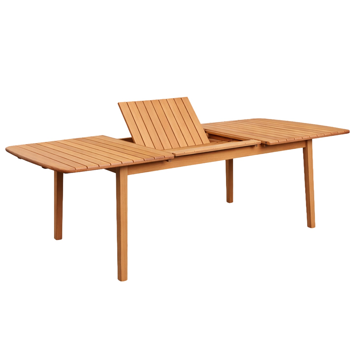 EXTENDABLE OUTDOOR DINING TABLE FEY HM6520 ACACIA WOOD--NATURAL 120/180x80x74Hcm.