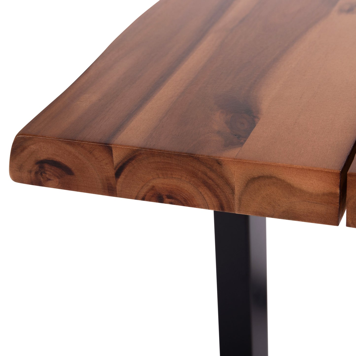 OUTDOOR DINING TABLE FRIGGO HM6298.01 ACACIA WOOD 3.5cm thick--METAL LEGS 200x100x77Hcm