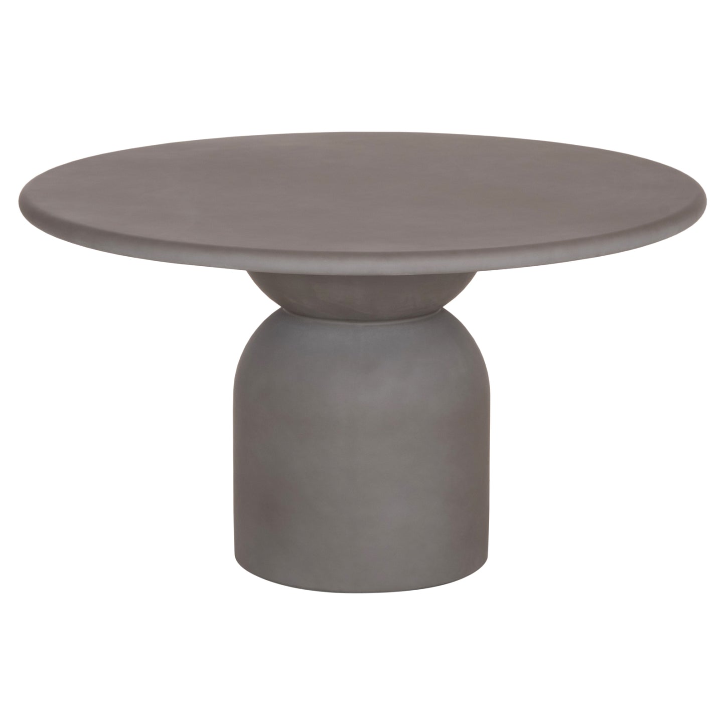 ROUND DINING TABLE KAZVIN HM6582.01 GREY FIBER CEMENT Φ130x73Hcm.