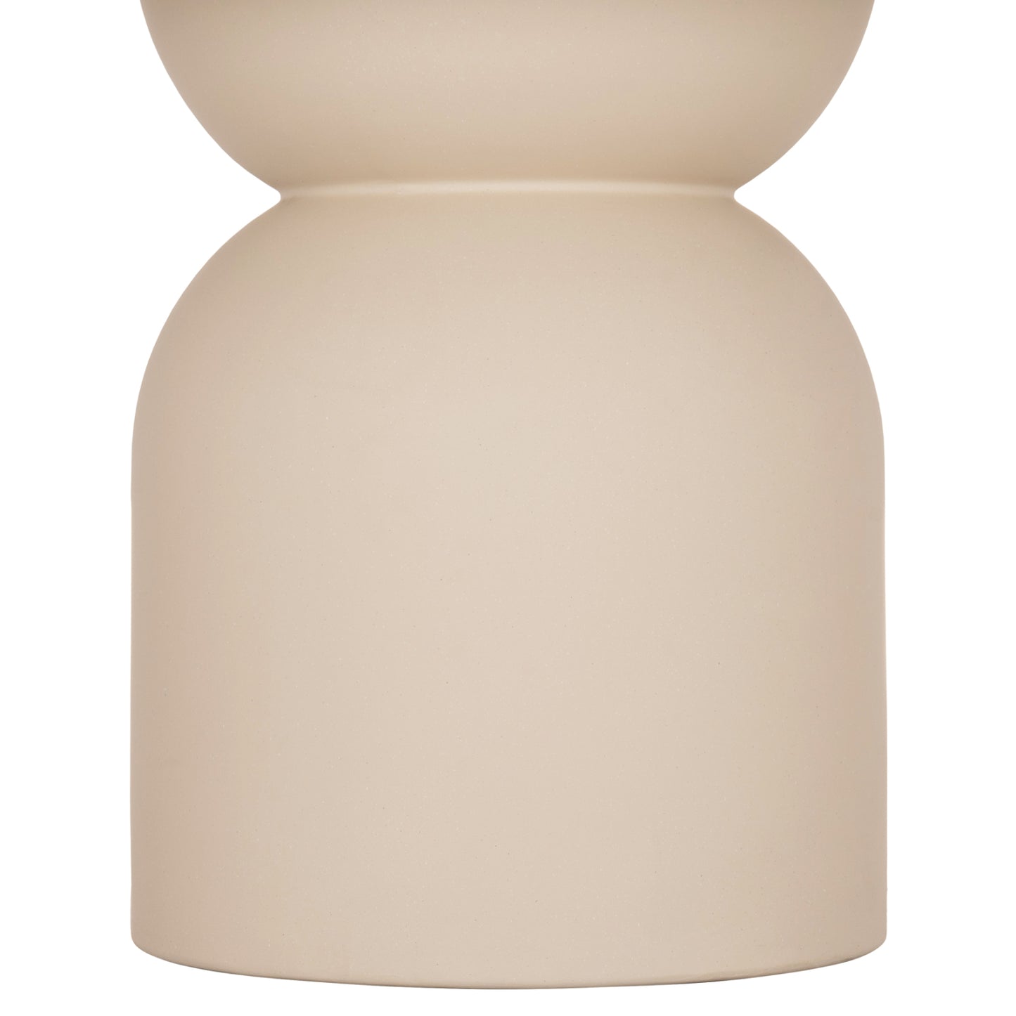 ROUND DINING TABLE KAZVIN HM6582.02 BEIGE FIBER CEMENT Φ130x75Hcm.