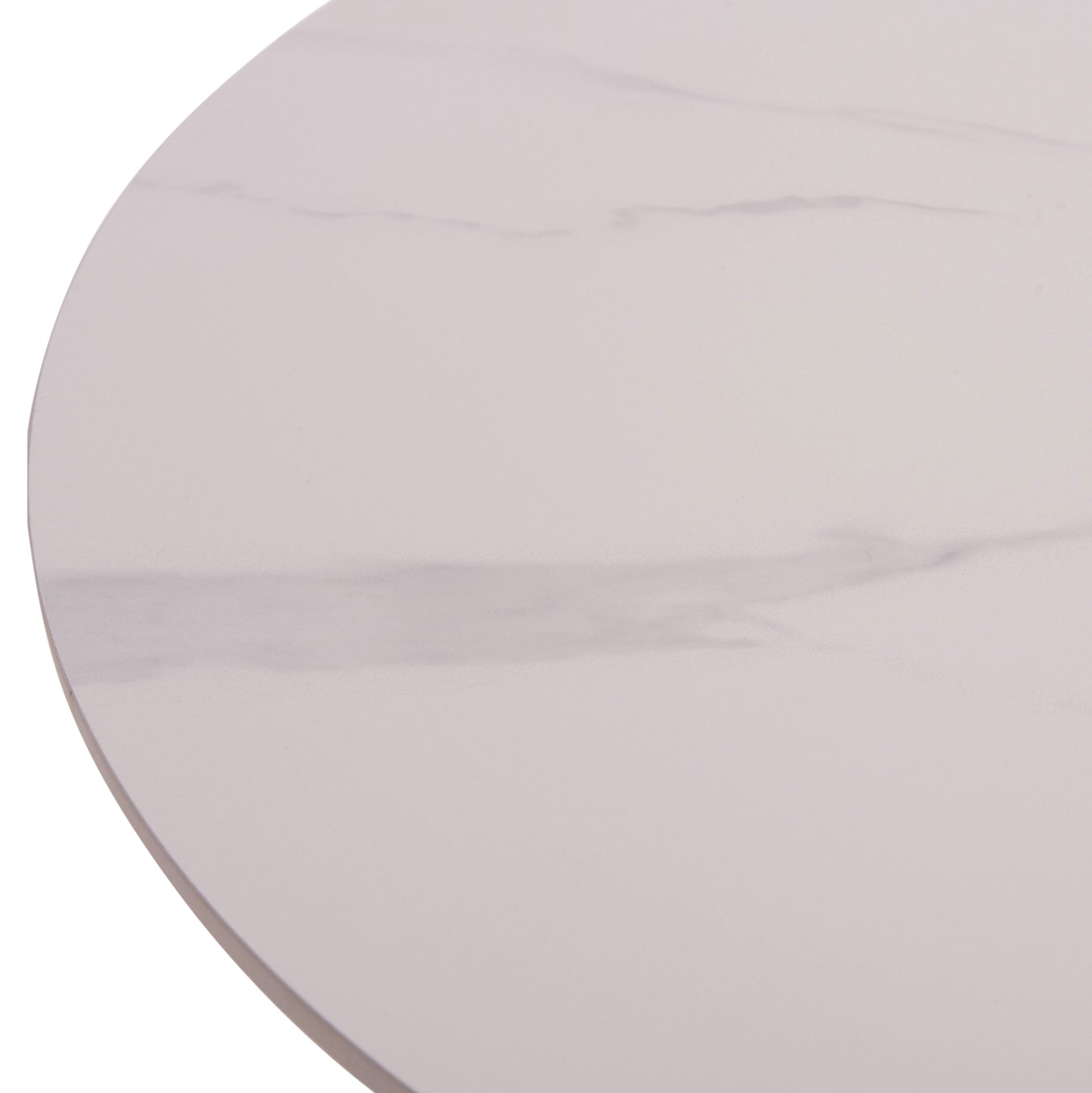 COFFEE TABLES 2PCS SET TALOS HM18140.01 WHITE MARBLE LOOK CERAMIC TOP Φ70x45.5Hcm.