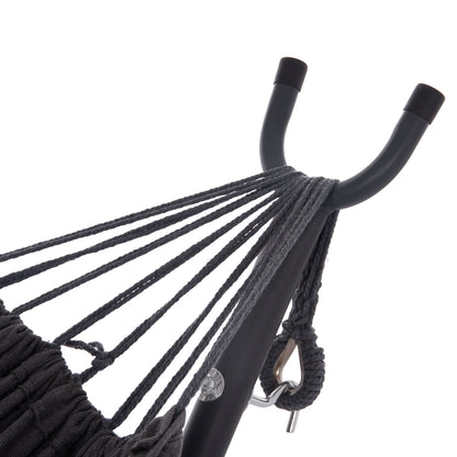HAMMOCK CRAVE HM6304.01 ANTHRACITE METAL FRAME-DARK GREY FABRIC 265x93x105Hcm.