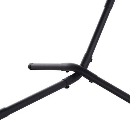 HAMMOCK CRAVE HM6304.02 ANTHRACITE METAL FRAME-BEIGE FABRIC 265x93x105Hcm.