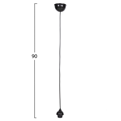 HANGING CABLE FOR PENDANT LAMPS WITH SOCKET IN BLACK HM4187