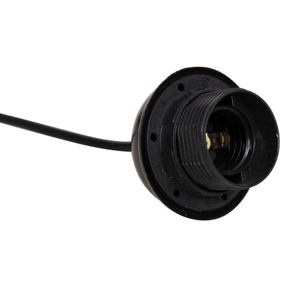 HANGING CABLE FOR PENDANT LAMPS WITH SOCKET IN BLACK HM4187
