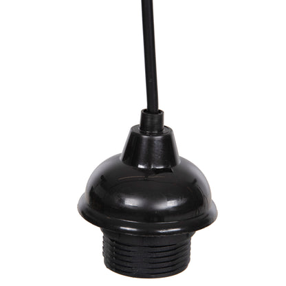 HANGING CABLE FOR PENDANT LAMPS WITH SOCKET IN BLACK HM4187