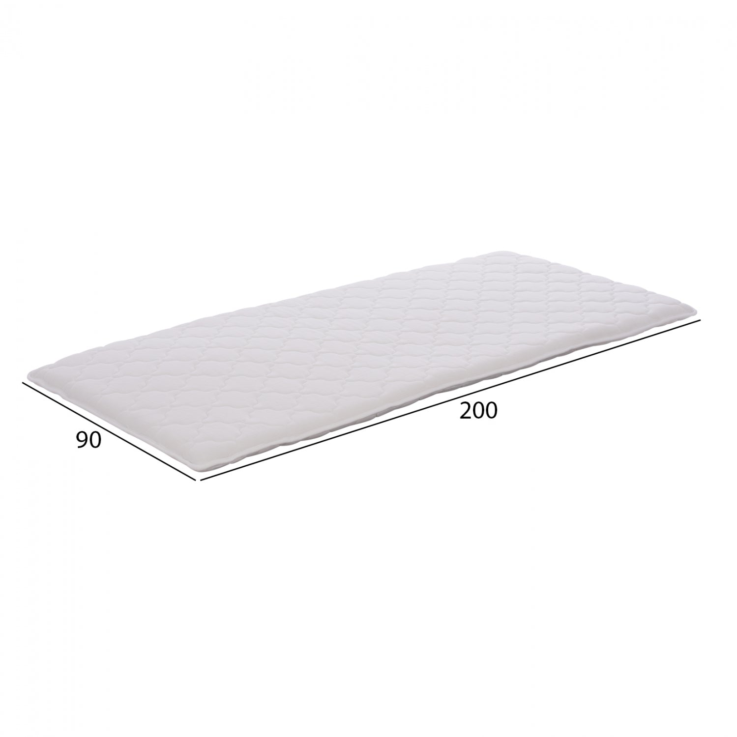 CLOUD topper, white, 90x200 cm, single size