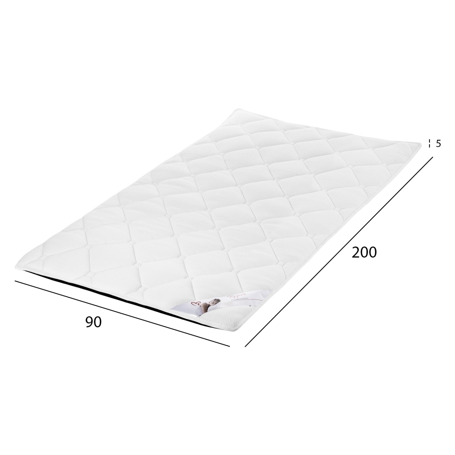 TOPPER HM670.07 WITH FOAM 90x200x5Hcm.