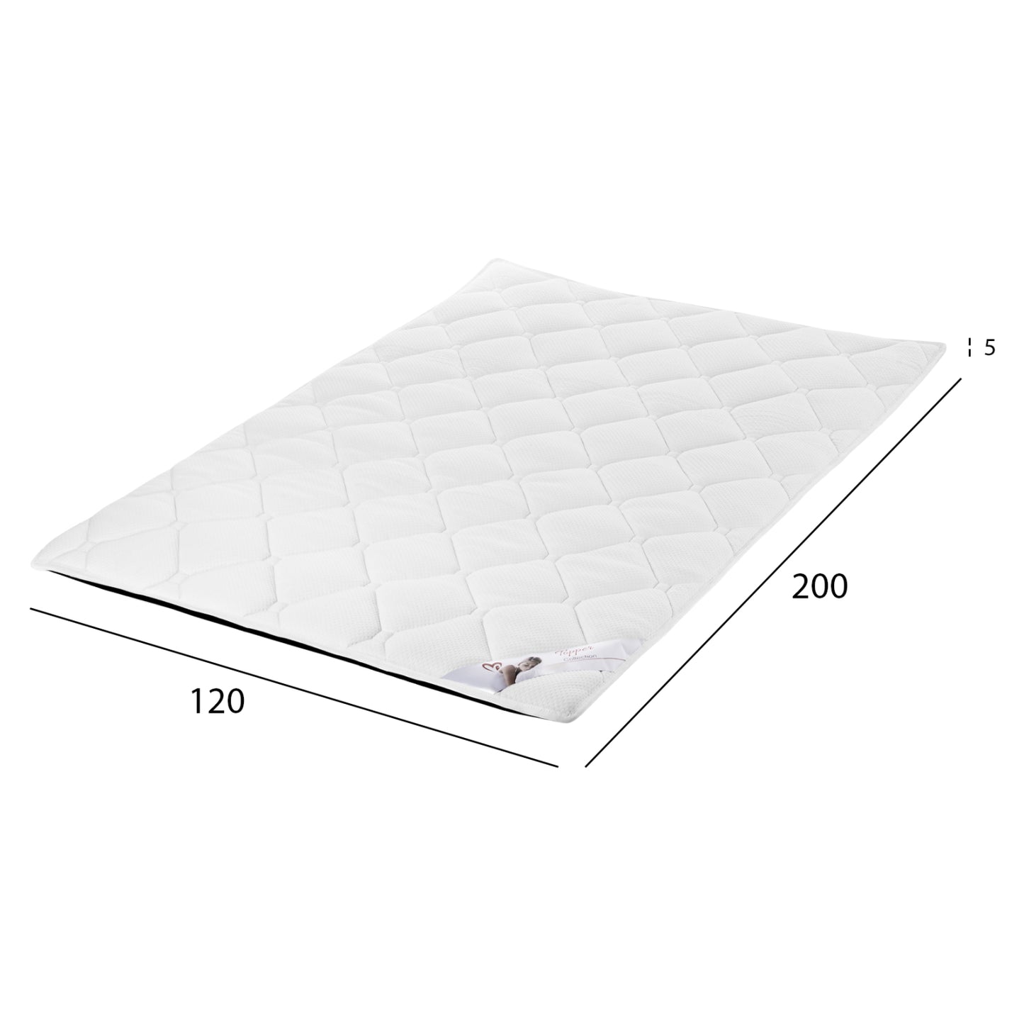 TOPPER HM670.08 WITH FOAM 120x200x5Hcm.