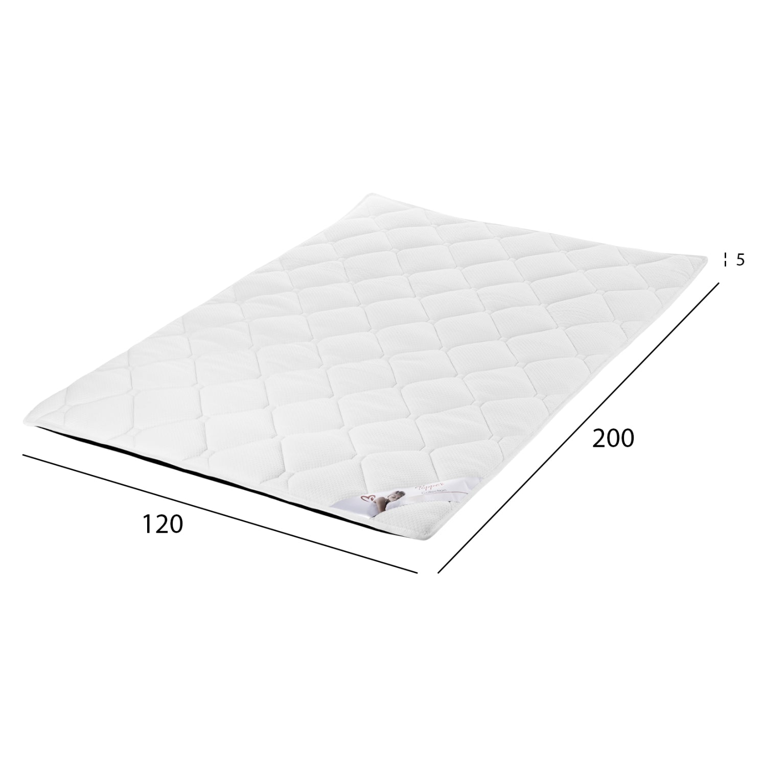 TOPPER HM670.08 WITH FOAM 120x200x5Hcm.
